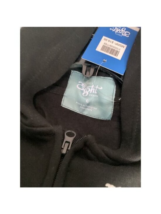 Eighty Eight Full Zip Hoodie Los Angeles Men Small Black - Picture 3 of 5